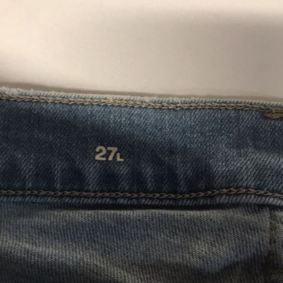 GAP Lightwash Straight Leg Jeans Sz 27 Long - Picture 4 of 10